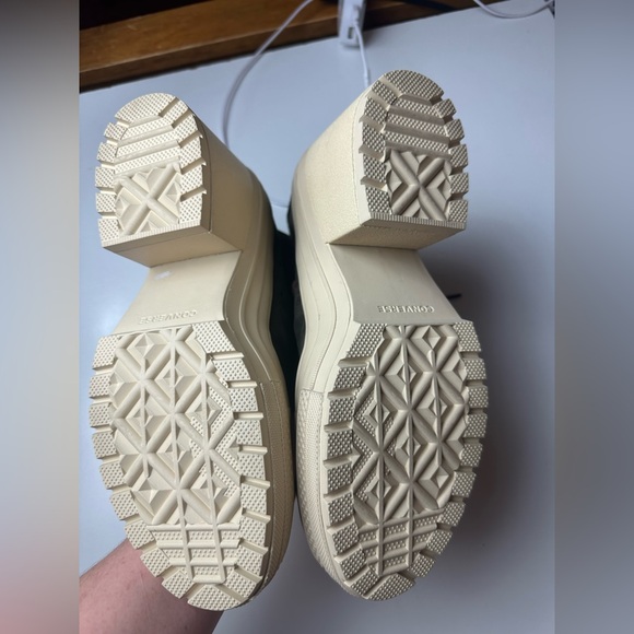 Chuck 70 De Luxe Chunky Heel Platform High Top Sneakers In Coffee Break NWOT 9.5 - Picture 15 of 16